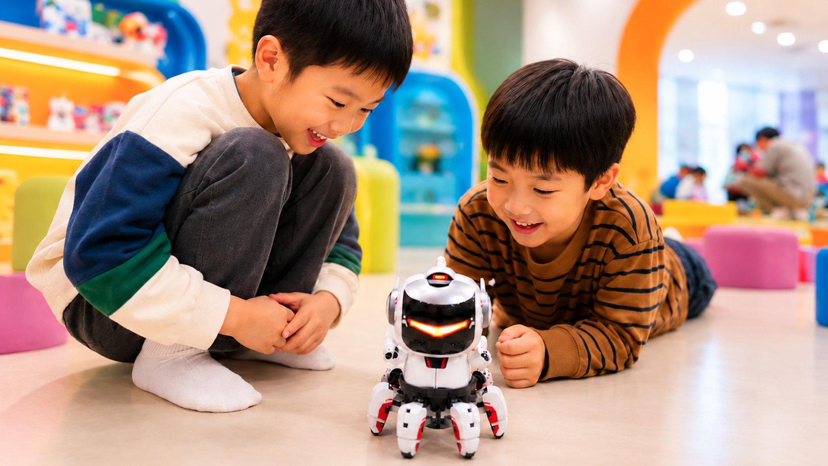 孩子在 Future Lab 體驗科技與科學課程